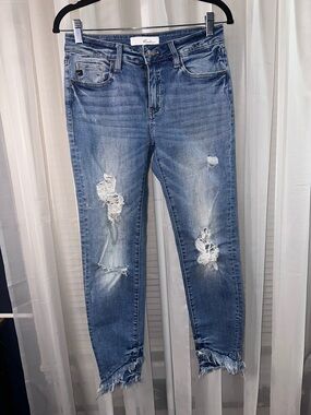 KanCan Light Blue Distressed Skinny Jeans